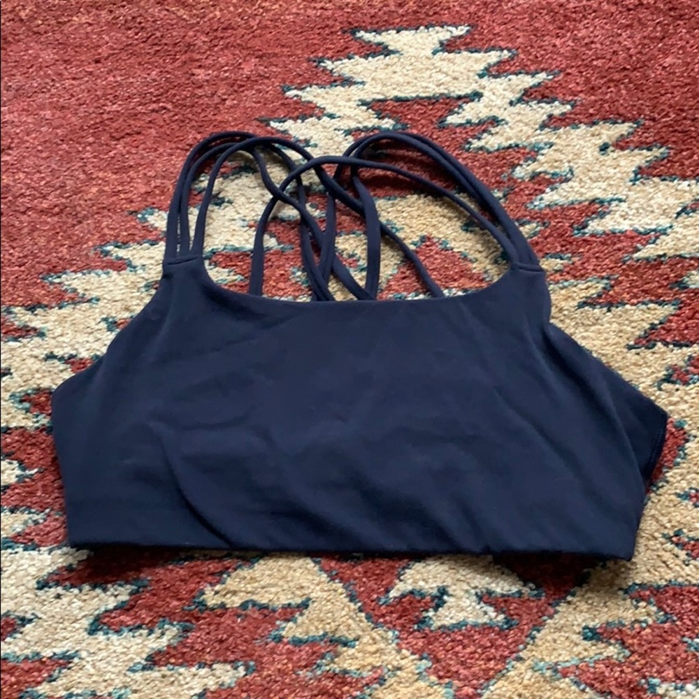 Athleta Sports Bra Navy Medium